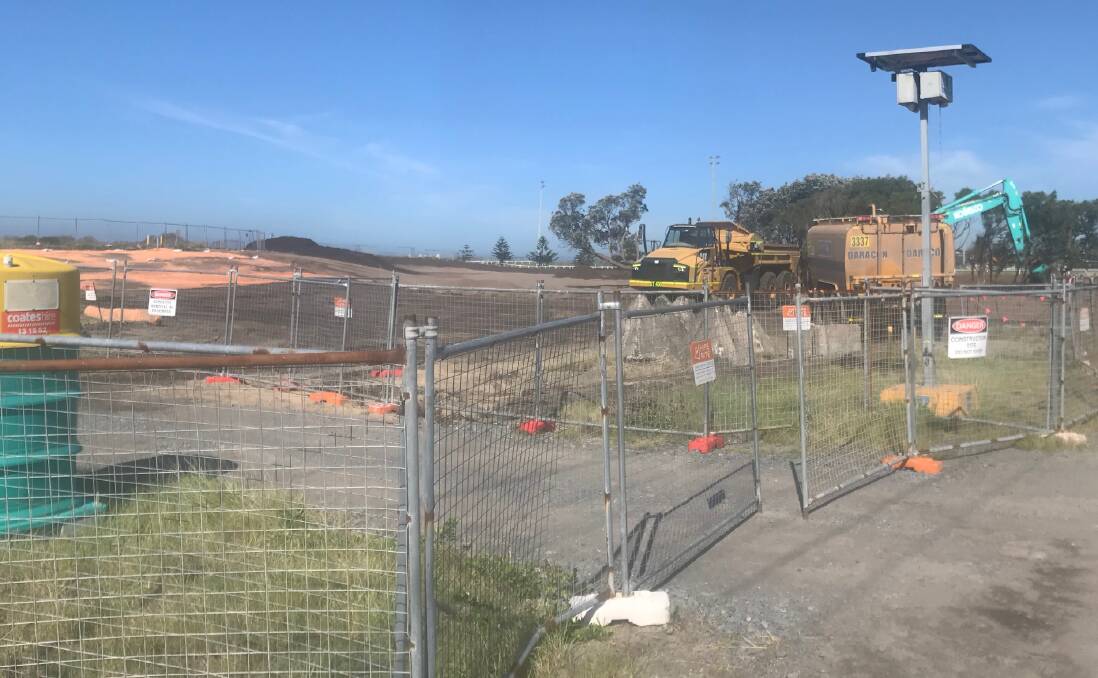 WORKS: Hunter Water has spent $5 million stabilising the old tip site at Stockton that is the gateway to the last remaining constant surf break on the peninsula after erosion stripped sandbanks from the south end of the beach.