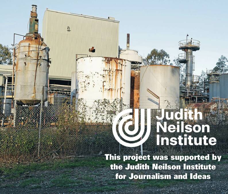 ABANDONED: The heavily-contaminated Truegain site at Maitland. Picture: Max Mason-Hubers