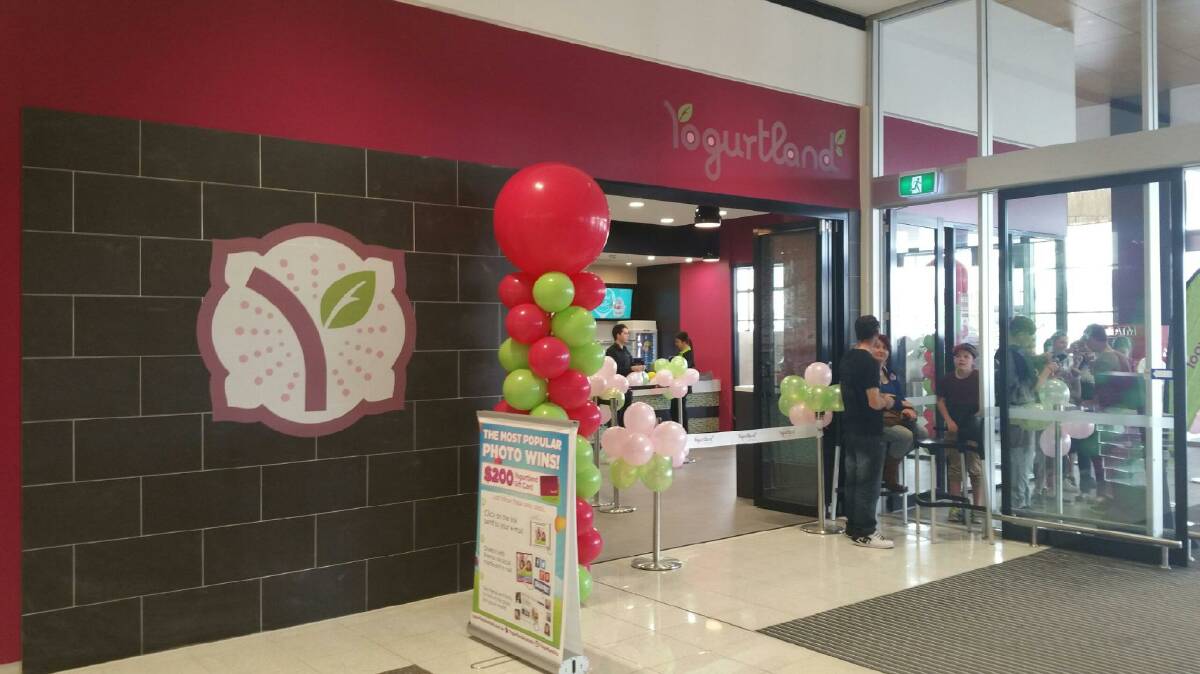 The Baldivis Yogurtland store on opening day.