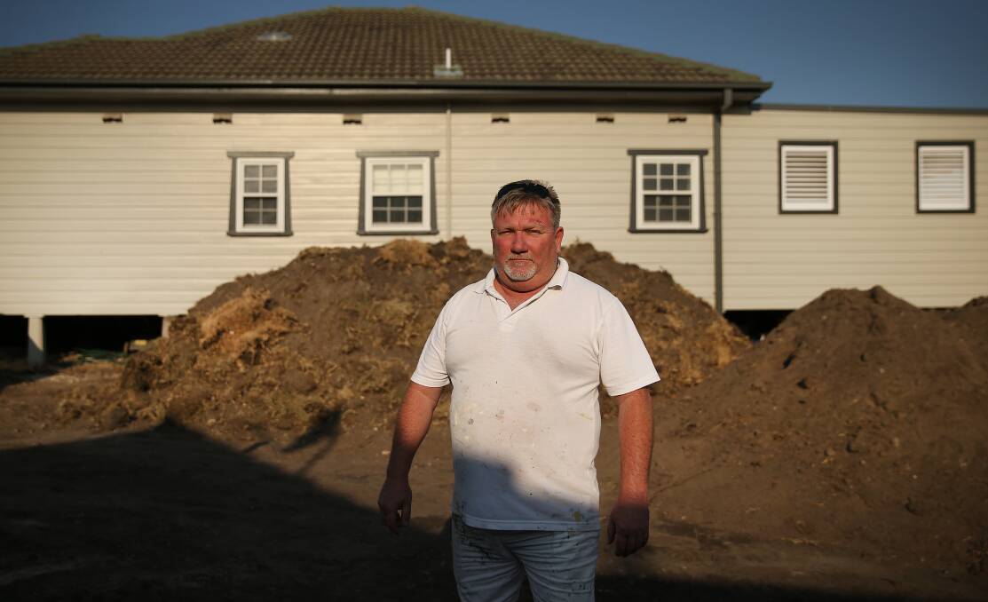 FRUSTRATED: Boolaroo resident Mark Hambier has been waiting months for authorities to find a solution for residents to legally dump tonnes of lead soil in the Hunter. Picture: Marina Neil