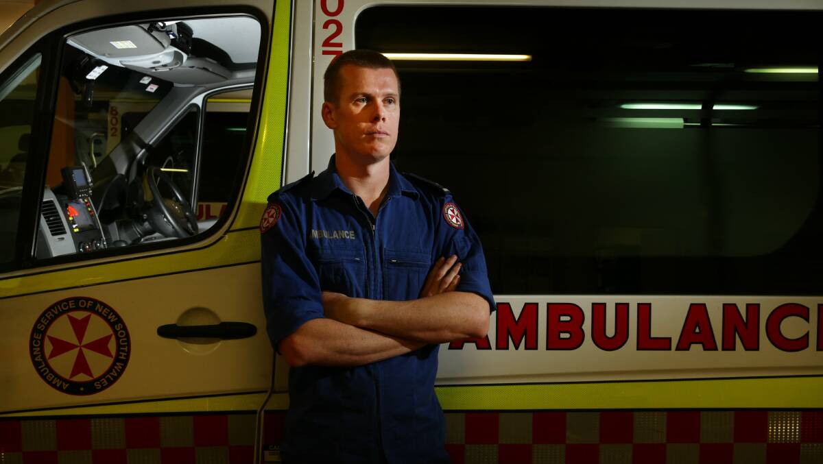 STOOD DOWN: NSW Ambulance Inspector Mick O'Connor, pictured here in 2015 in relation to violence against paramedics, is one of seven senior managers pulled from duty.
