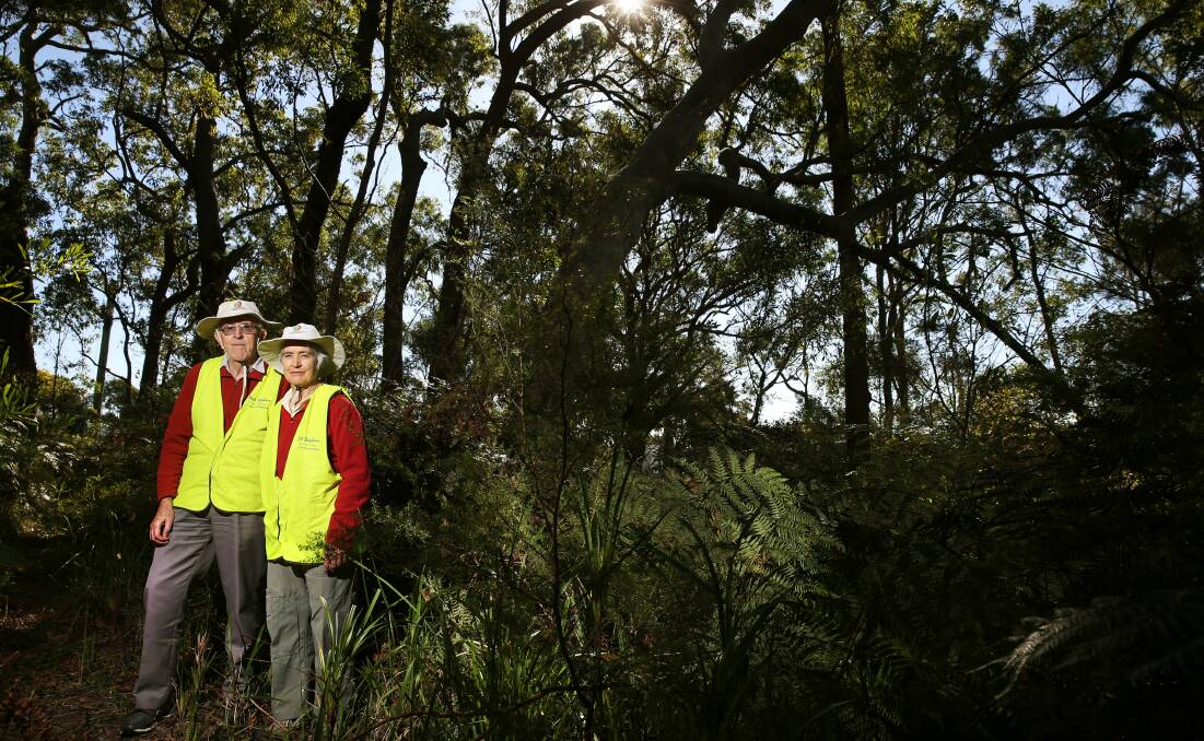 GOING: Mambo Wanda Landcare Committee members Walter and Margaret Lamond are concerned a new buyer will try to develop the land. Picture: Marina Neil 