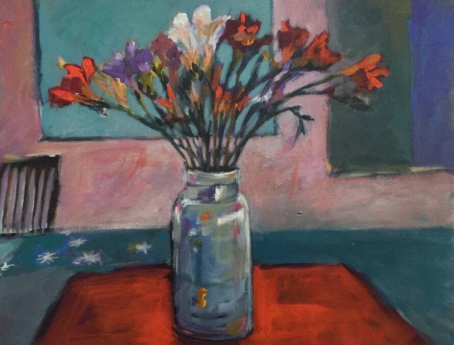 SEASONAL: Andrew Finnie's Vase of flowers on show at Gallery 139.