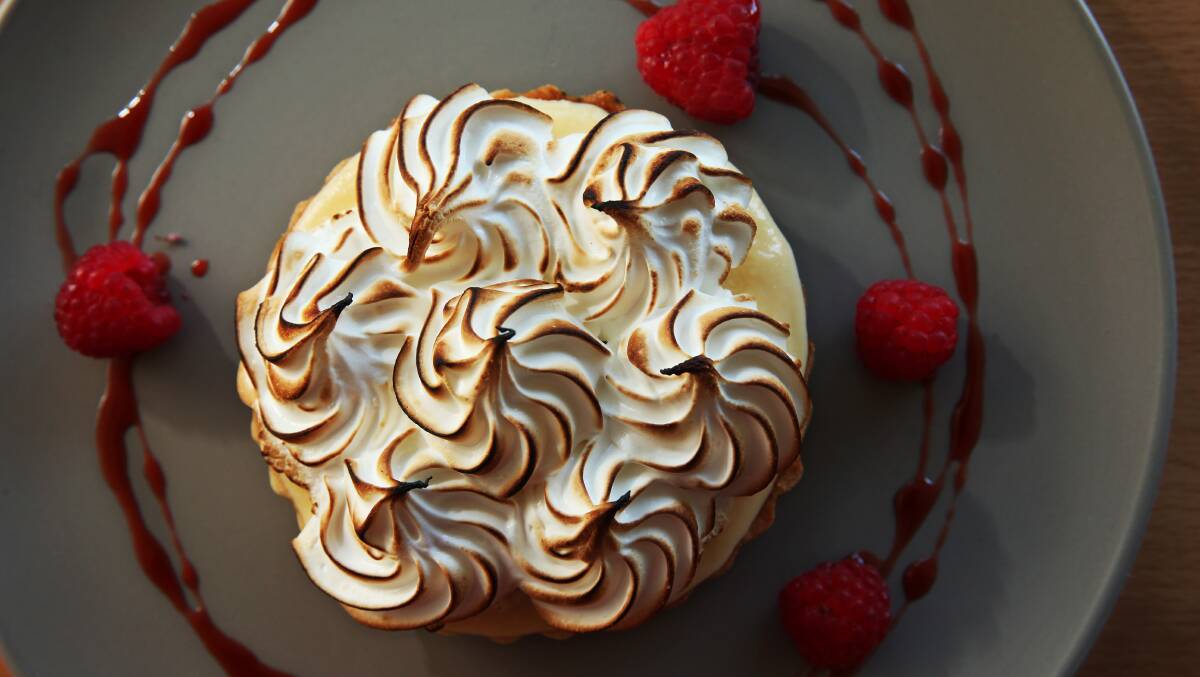 PERFECT END: Desserts, like the lemon curd meringue, are balanced. 