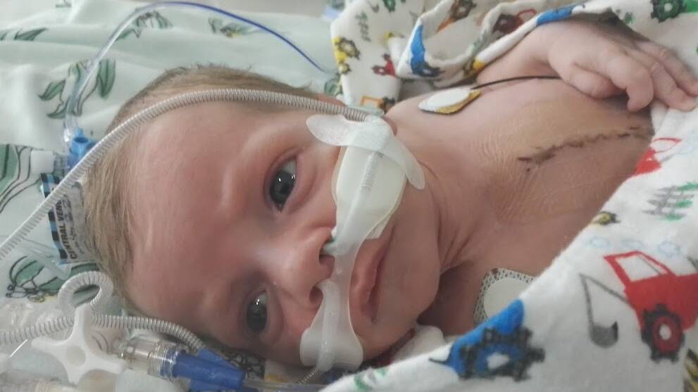 HELP IS NEEDED: Single mum Kirsty says her family needs emergency housing to ensure her severely immunocompromised baby, Oakly, can live a healthy life. Picture: Supplied.