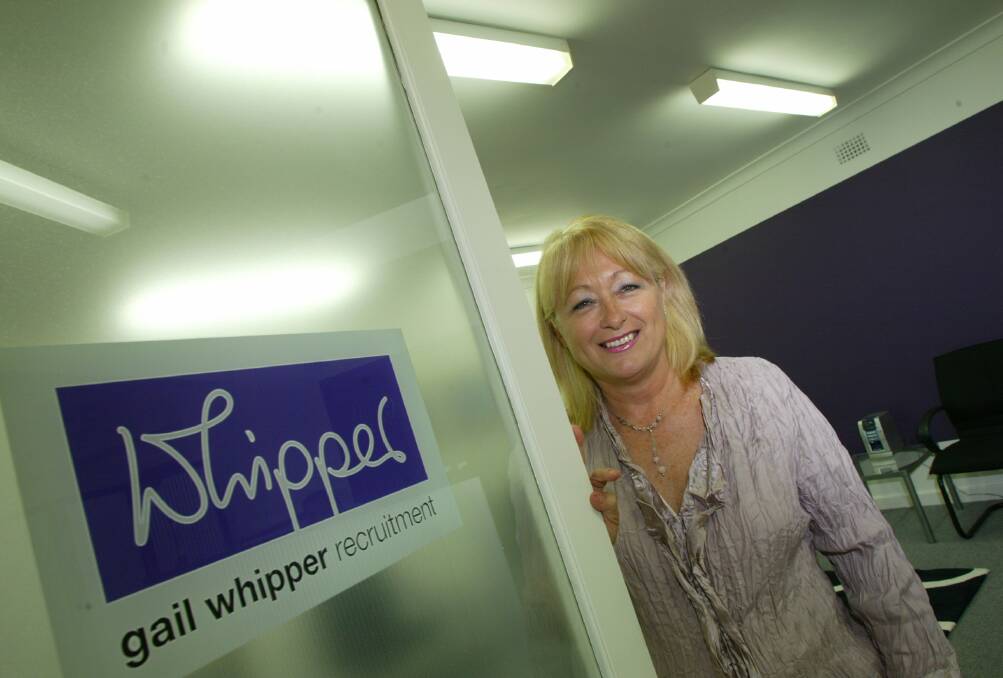 Flying solo: Gail Whipper in 2005, when she launched Whipper Recruitment at The Junction. Picture: Fiona Morris