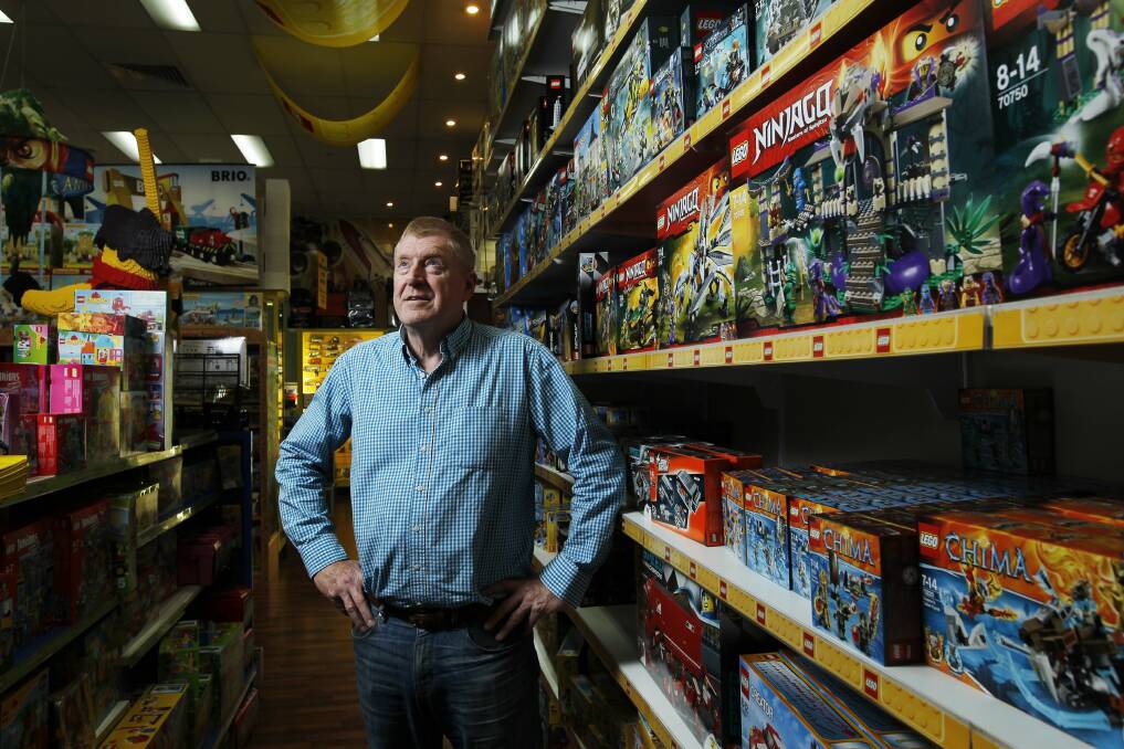 In the firing line: Frontline Hobbies owner Colin Scott projects his business will lose $1 million in sales due to the rail work. Picture: Max Mason-Hubers