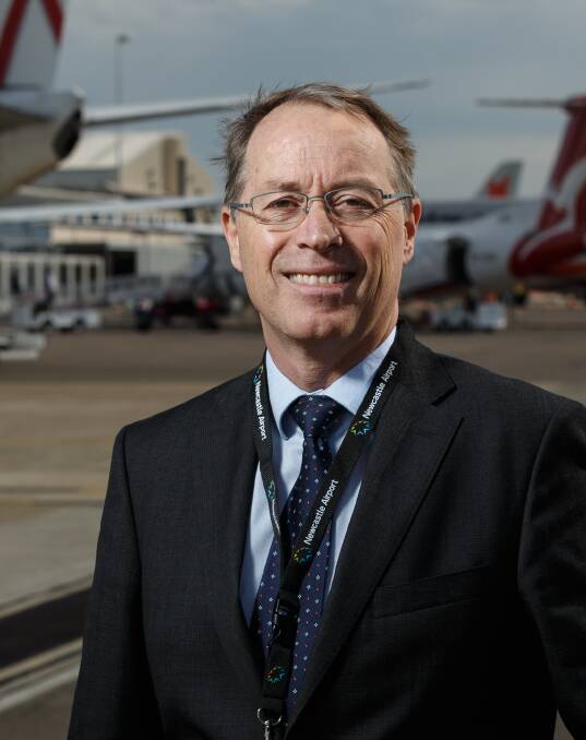 Recognised: Newcastle Airport chief executive officer Peter Cock.