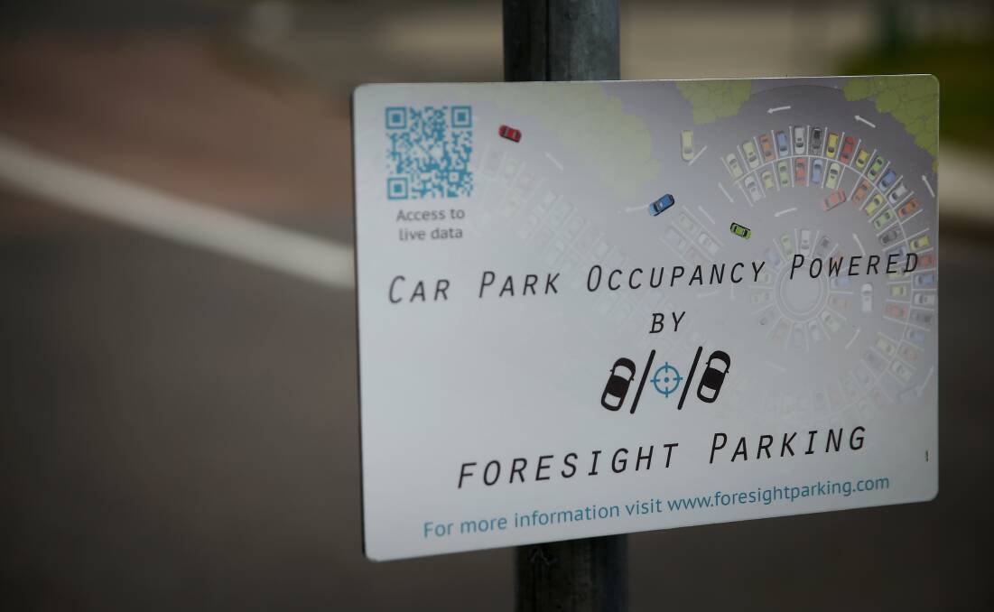 Smart city: Foresight Parking is an app that shows parking availability for motorists via an app. Picture: Marina Neil. 