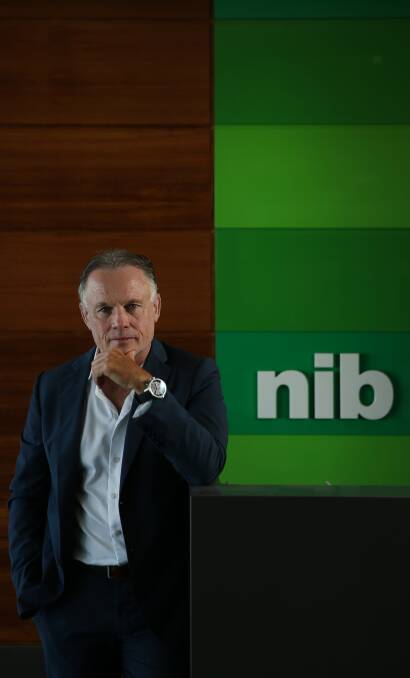 Tough market: NIB managing director CEO Mark Fitzgibbon in the health insurer's Newcastle office. Picture: Marina Neil 