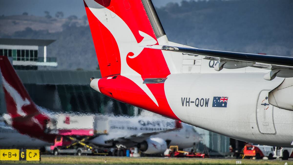 Qantas has suspended all international flights. Picture: Karleen Minney