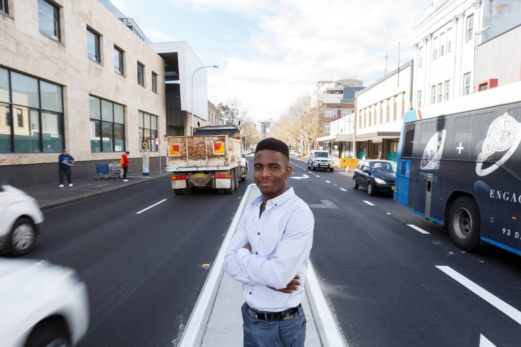 Wheel smart: Frank Nmezi is seeking learner drivers and driver instructors to test an app that links the two. Picture: Max Mason-Hubers   