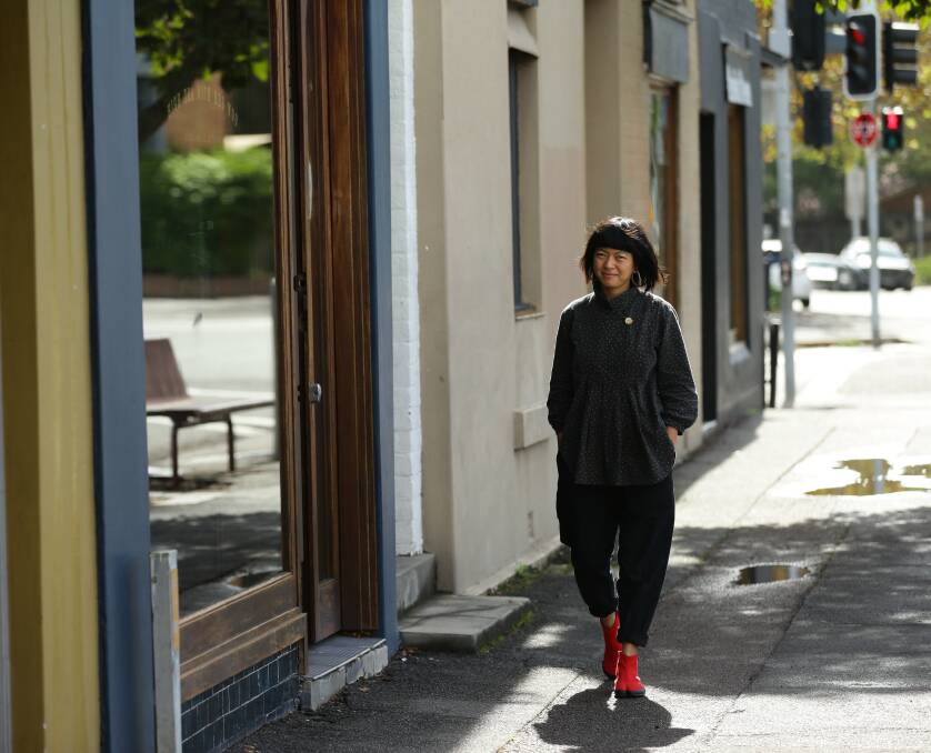 Walk of awareness: Rowena Foong will lead the Slow Wearing Well City Walking Trail as part of Fashion Revolution Week. Picture: Jonathan Carroll