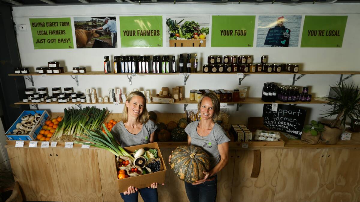 Fresh outlook: Cousins Lauren Branson and Cara Cooper at Your Food Collective's Tighes Hill factory. 