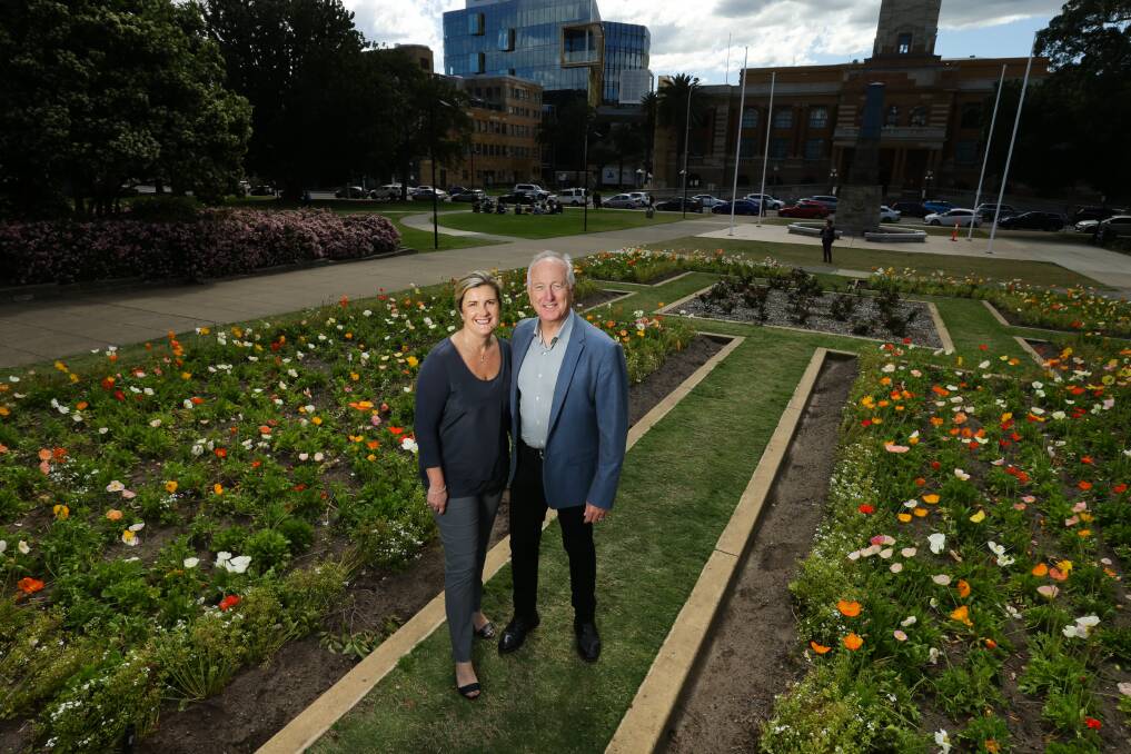 Healthy focus: "People are giving more to their work than they are to themselves," says Susie Russell, with husband Garth. Picture: Jonathan Carroll 
