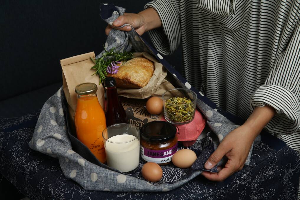 Ready to cook: Immunity-building DIY breakfast for those who are in self-isolation, offered by Estabar and High Tea With Mrs Woo. Picture: Jonathan Carroll