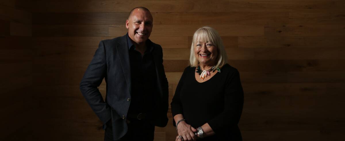 DEAL: Gail Whipper with Geoff Crews, head of Forsythes Recruitment. Picture: Simone De Peak