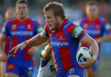 Wests recruit Nathan Ross playing for the Newcastle Knights in 2016. Picture by Jonathan Carroll