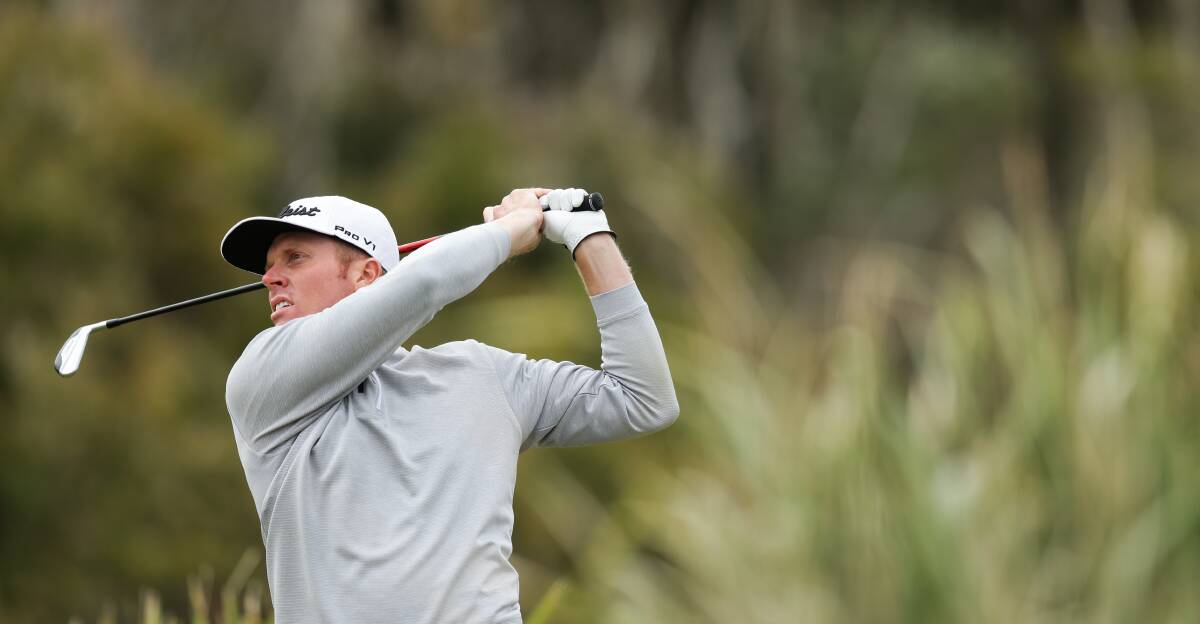 RENEWED FOCUS: Andrew Dodt has returned to competition golf in July after two months sidelined with injury. The Charlestown 33-year-old suffered a bulging disc in his back after using a rowing machine in Morocco in April. With 10 tournaments remaining in 2019, he now aims to retain his Asian Tour card for next year. Picture: Jonathan Carroll