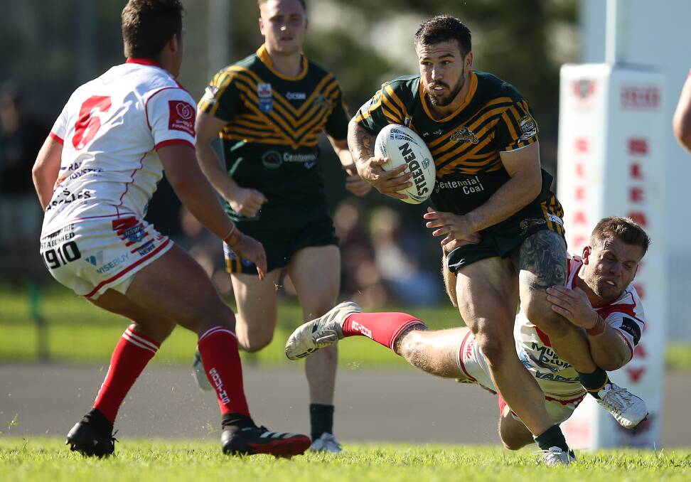ON THE SPOT: Macquarie's Royce Geoffrey has again been named in the centres for Newcastle's representative fixture against Canberra at Maitland Sportsground on Saturday. Picture: Marina Neil