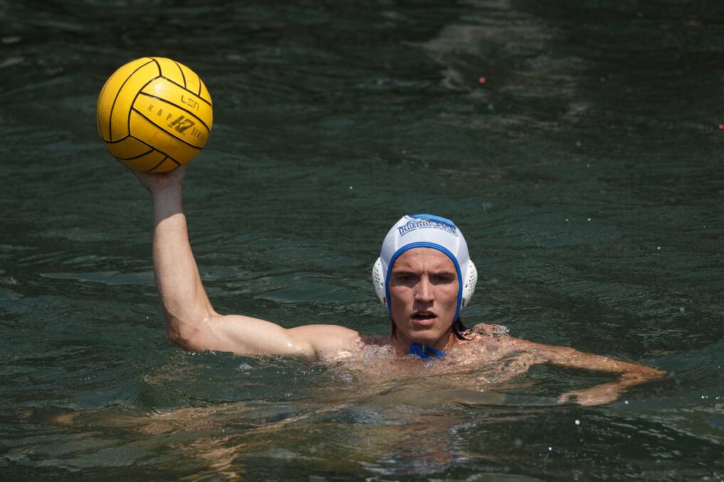 STRONG: Hurricanes men's player Keenan Marsden helped Hunter beat the Jets 15-14 and 17-9 in Adelaide across the weekend. The Australian Water Polo League is set to cancel the rest of the 2020 season. Picture: Max Mason-Hubers 