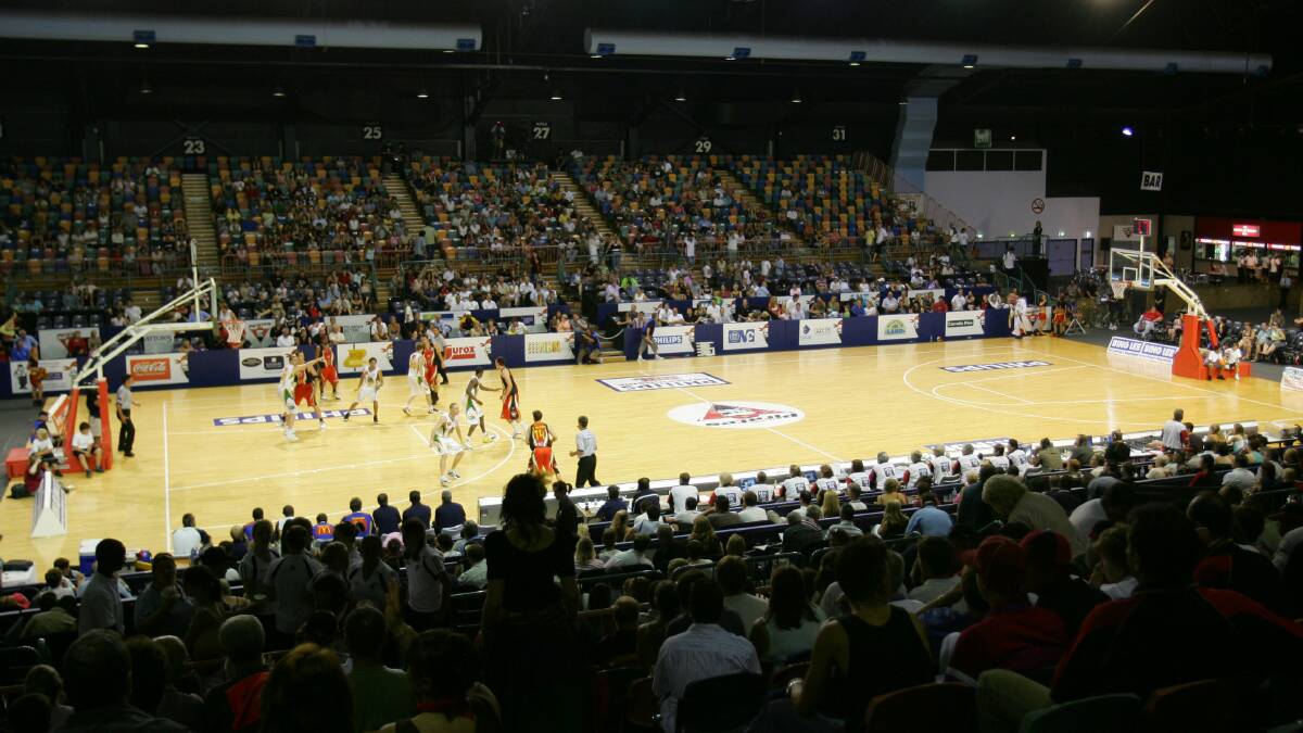 FLASHBACK: The Hunter Pirates playing against the Townsville Crocodiles at Newcastle Entertainment Centre in 2006. The NBL are considering NSW regional areas to assist with a hub for national men's games from January. Picture: Darren Pateman