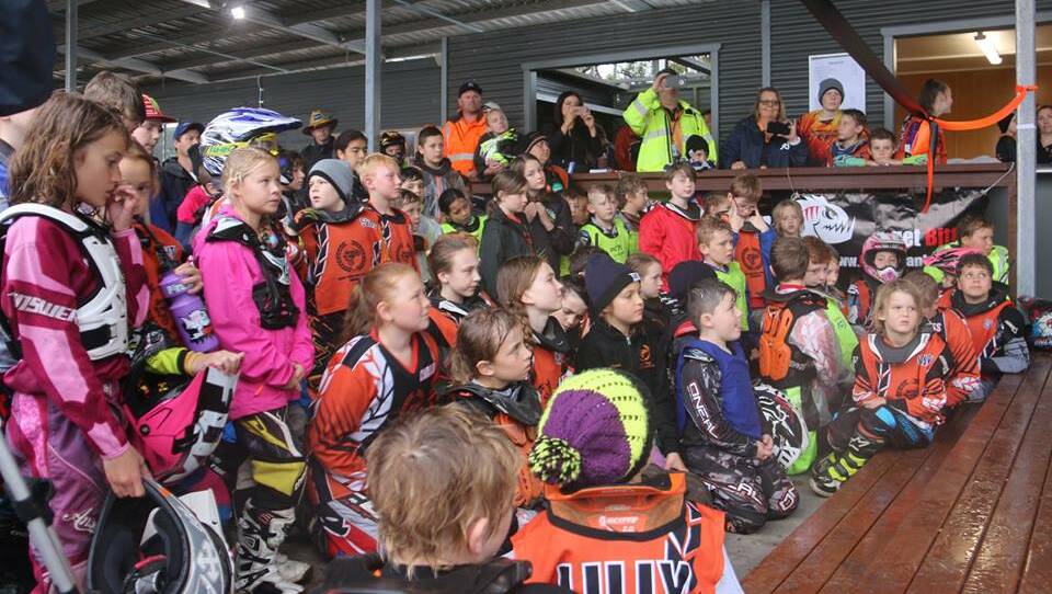 OPEN: Junior Trials Mini Cycle Club officially unveiled their new clubhouse after bushfires destroyed their old facility three years ago. Picture: Supplied.
