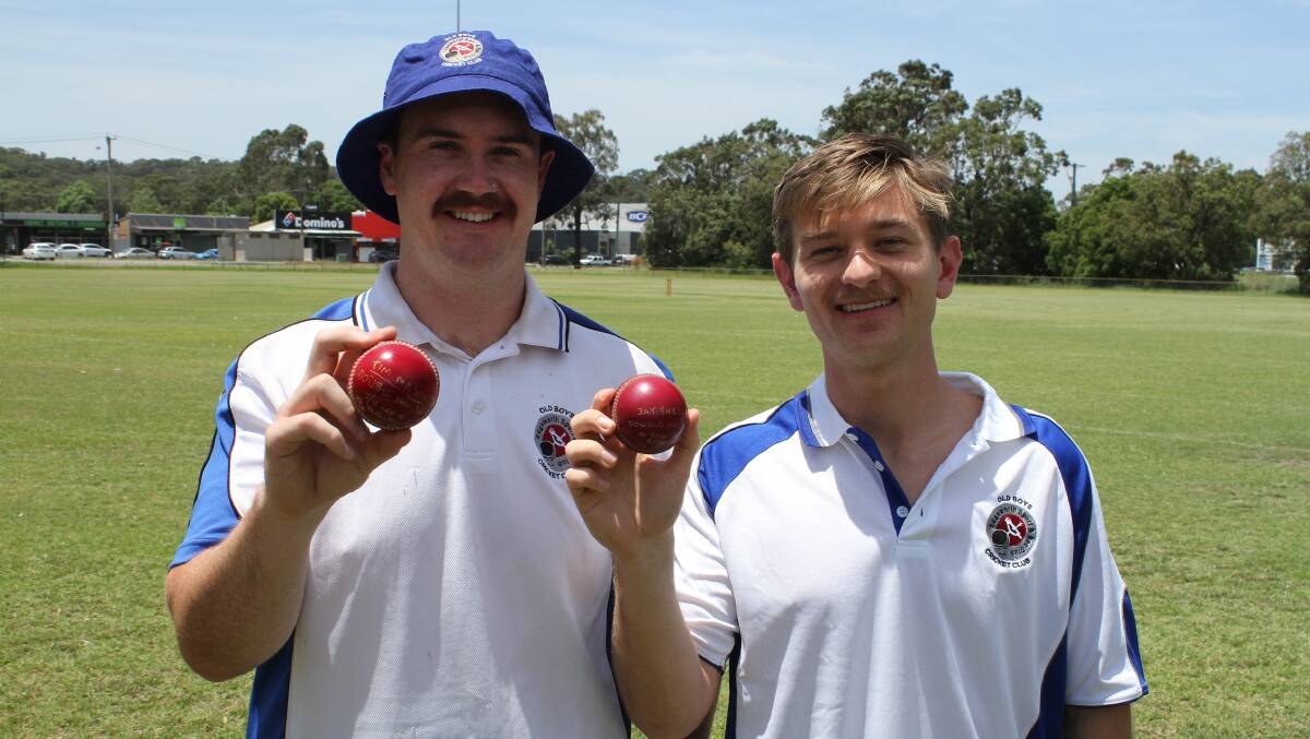 WICKETS: Edgeworth Sport and Recreation Old Boys pair Tim Mason and Jay Sneddon. Picture: Supplied
