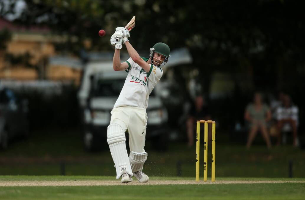 WAIT AND SEE: Wests captain James King batting in last season's NDCA grand final. Officials have been working on various scenarios for 2021-22 given the state's ongoing coronavirus lockdown. Picture: Marina Neil