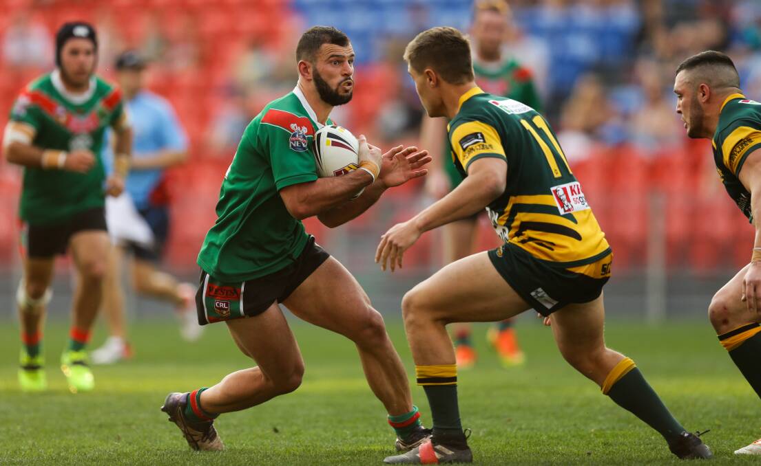 NEW ROLE: James Elias playing for Wests against Macquarie in last year's Newcastle Rugby League grand final at McDonald Jones Stadium. Picture: Jonathan Carroll