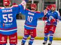 YOU BEAUTY: Players from the Newcastle Northstars celebrate a goal during Saturday's win at home. Picture: AK Photo Co.