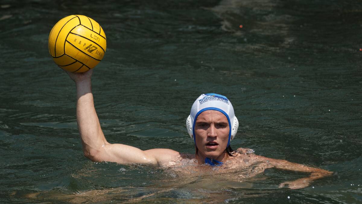 TOP: Keenan Marsden playing for the Hurricanes in Newcastle Harbour in February. Picture: Max Mason-Hubers