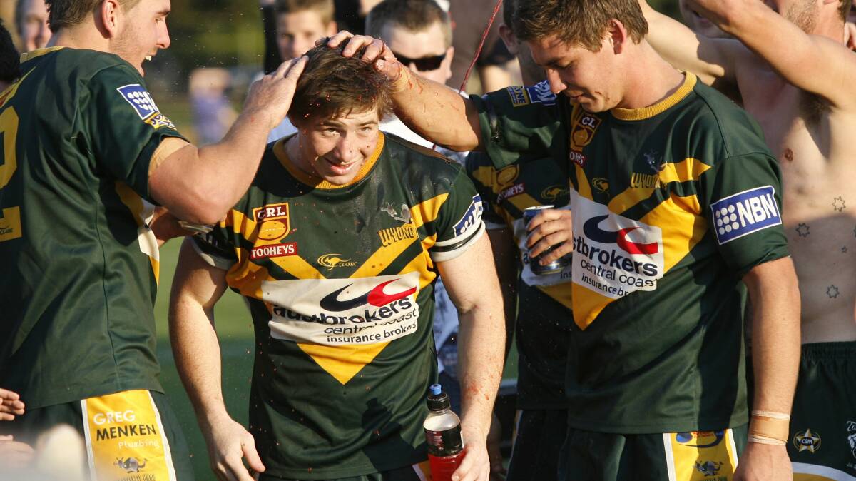 ROOS: Wyong's Mitch Williams after the Newcastle Rugby League grand final in 2009. Picture: Darren Pateman