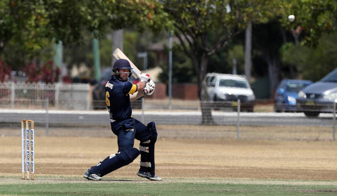 HUNDRED: NSW Country batsman Kerrod White gets one away in the South Coast final last month. Picture: Robert Peet
