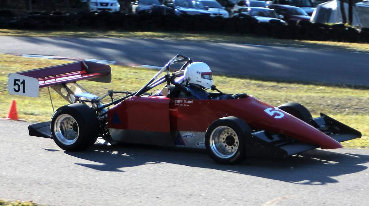 RUNNER UP: Coffs Harbour's Dave Morrow finished second to Central Coast's Francesco Mangano at the 2019 Mattara Hillclimb. Picture: Supplied