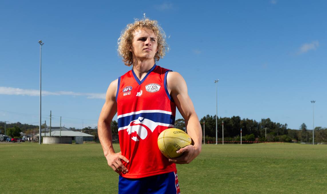Warners Bay's Joe Harrison will play in the AFL Futures game at the MCG on Saturday. Picture by Jonathan Carroll