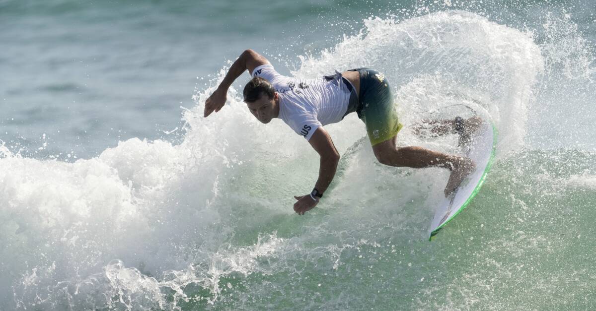 SAFE: Julian Wilson competes at the Tokyo Olympics on Sunday. Picture: AP Photo/Francisco Seco