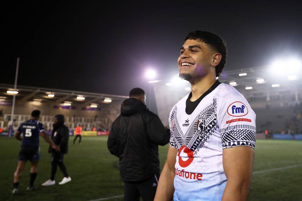 Tevita Toloi debuted for Fiji in England on Sunday (AEST) as the quarter-final bound Bati beat Scotland 30-14 in the last round of the World Cup group stage. Picture Getty