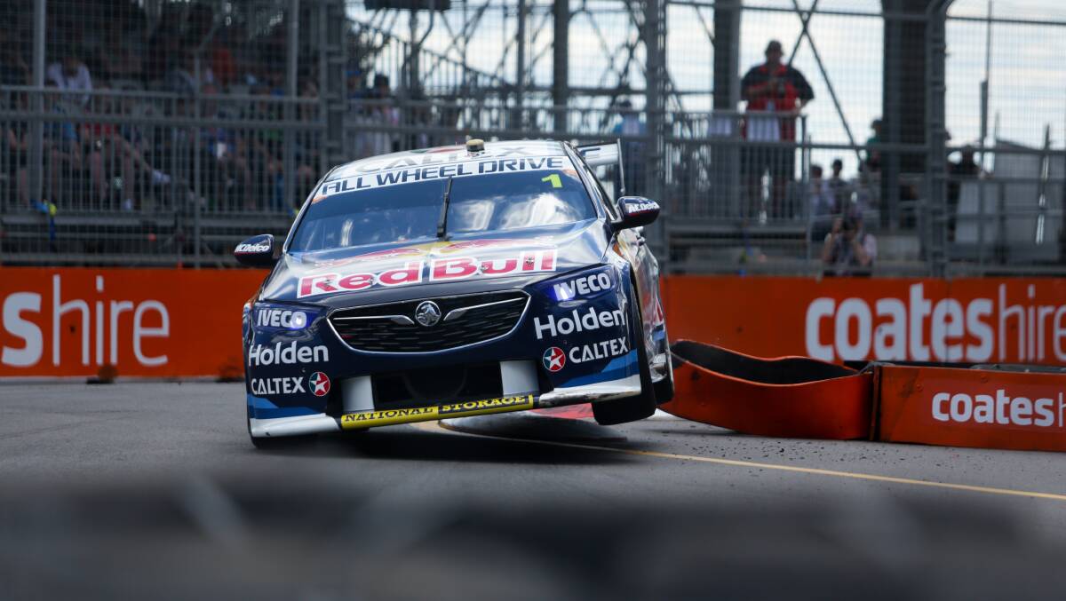 QUICK: Jamie Whincup at last year's Newcastle 500. Picture: Jonathan Carroll