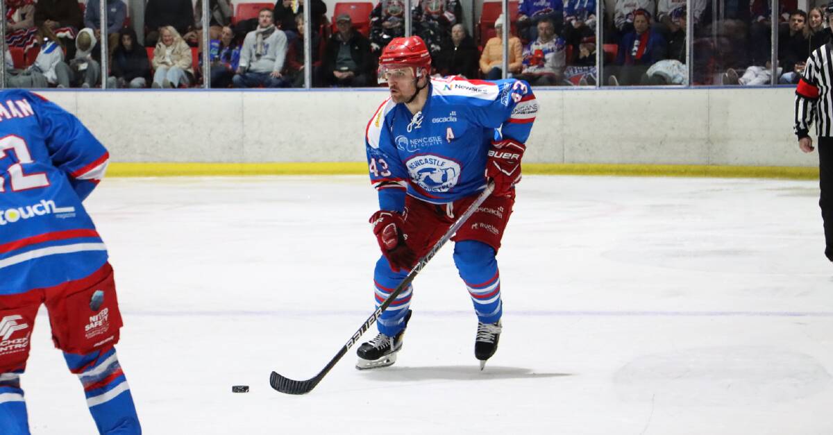 Northstars defenceman Patrick Ward has notched up 200 appearances in the Australian Ice Hockey League. He'll add to that tally in this weekend's double header with visiting Brisbane. Picture by Jess Fuller