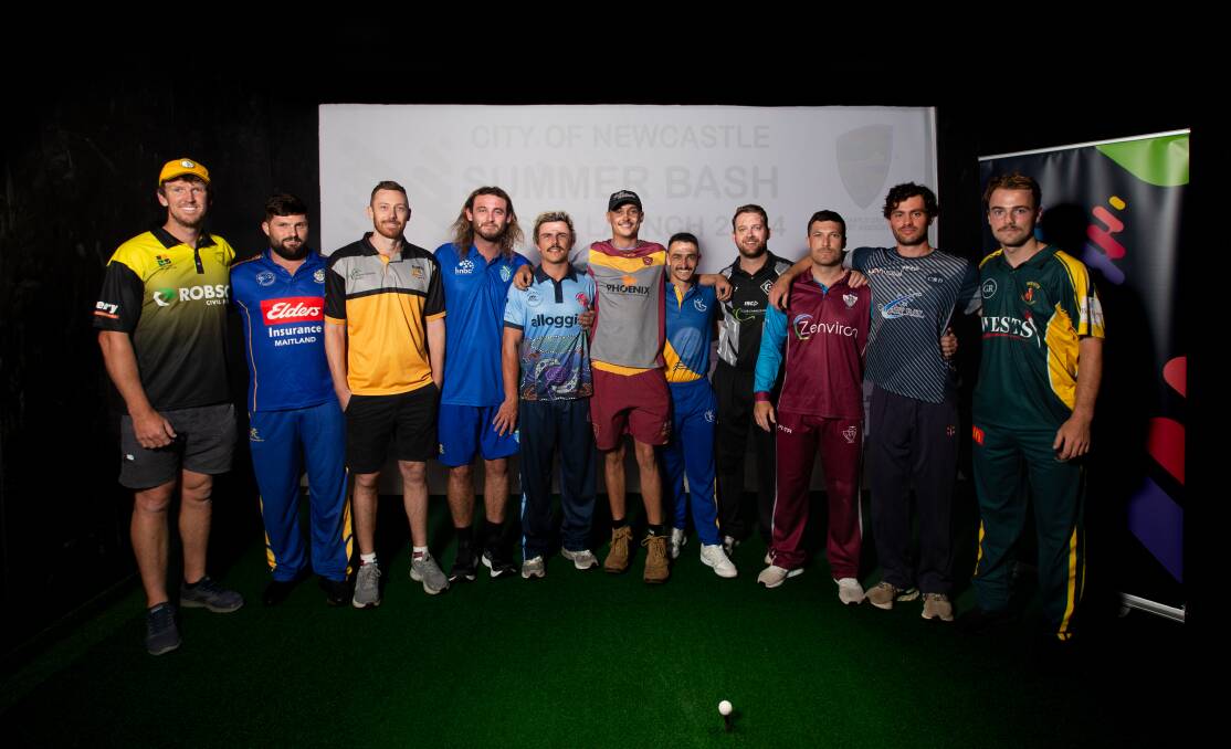 T20 Summer Bash representatives at Newcastle District Cricket Association's launch on Monday. Picture by Jonathan Carroll