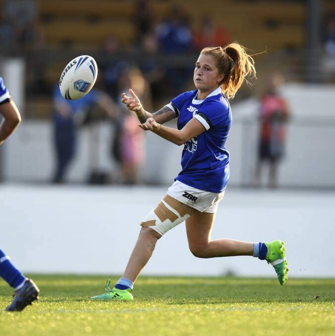 SPOT: North Newcastle's representative player of the year Caitlin Moran will contest her first World Cup next month after being named in the Jillaroos squad on Sunday. Australia have Cook Islands, England and Canada in their pool. Picture: NRL
