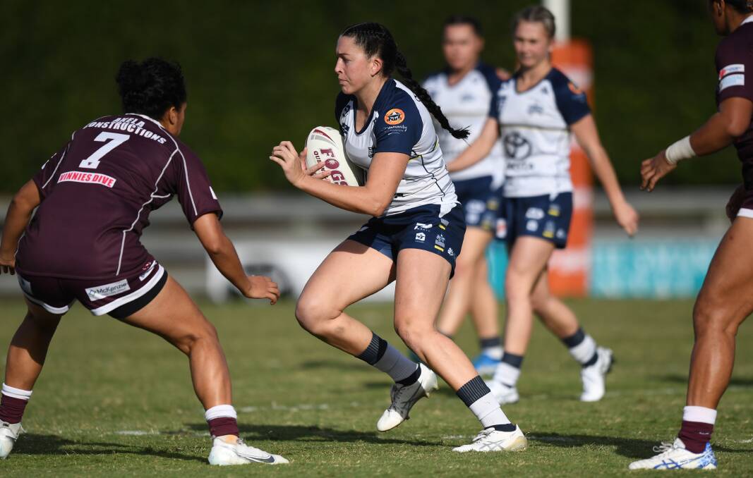 GOALS: Newcastle Knights recruit Romy Teitzel playing for the North Queensland Gold Stars in last year's BHP Premiership. Picture: Scott Davis/QRL