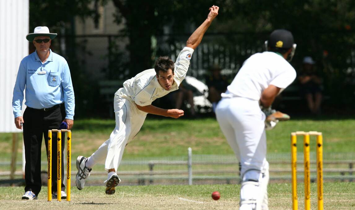 DELIVERY: Scott Sharma bowling for Wests in 2013. Picture: Brock Perks