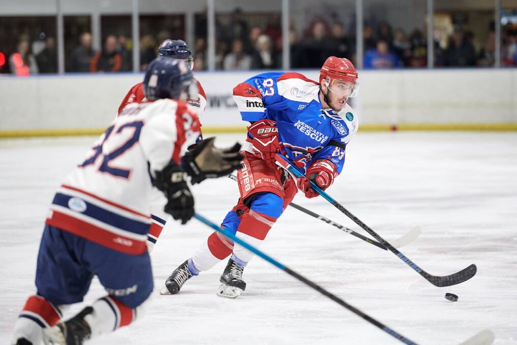 POINTS: Northstars import Dominik Gabaj was a stand out for Newcastle in Adelaide on the weekend, scoring seven goals against the Adrenaline across two Australian Ice Hockey League games. Picture: PowerPlay Photographics