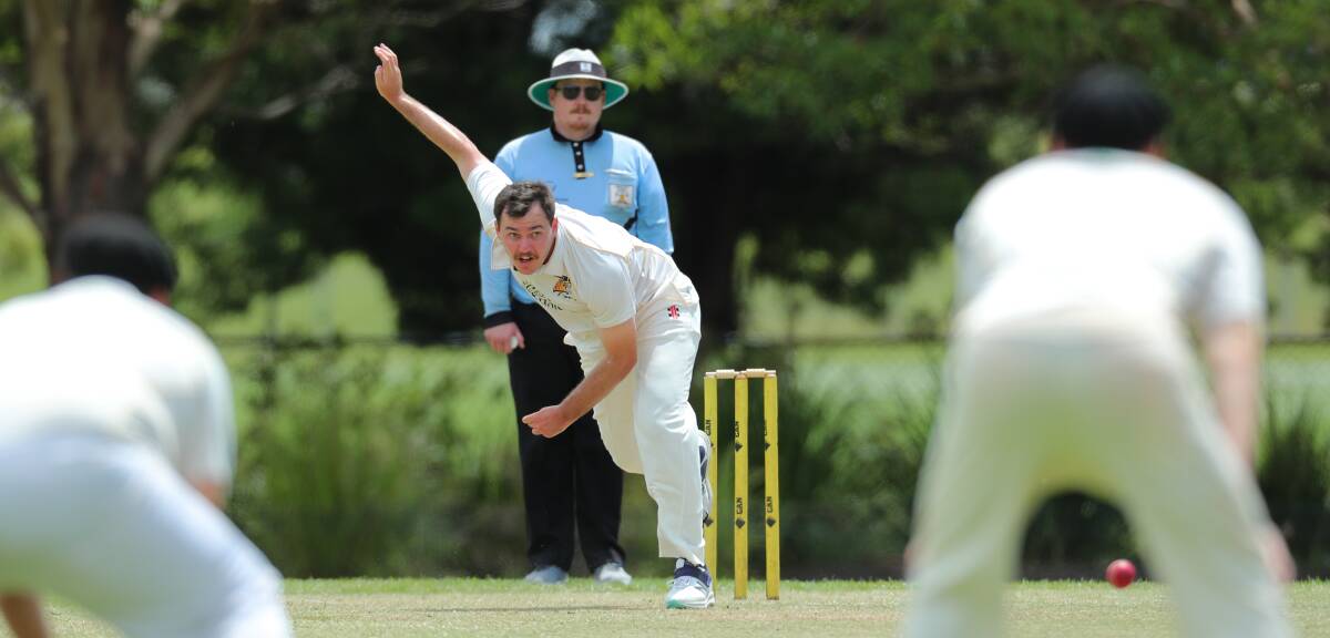 Wallsend, Newcastle and NSW Country paceman Pat Magann has been sidelined after rolling his ankle in Canberra on Tuesday. Picture by Max Mason-Hubers