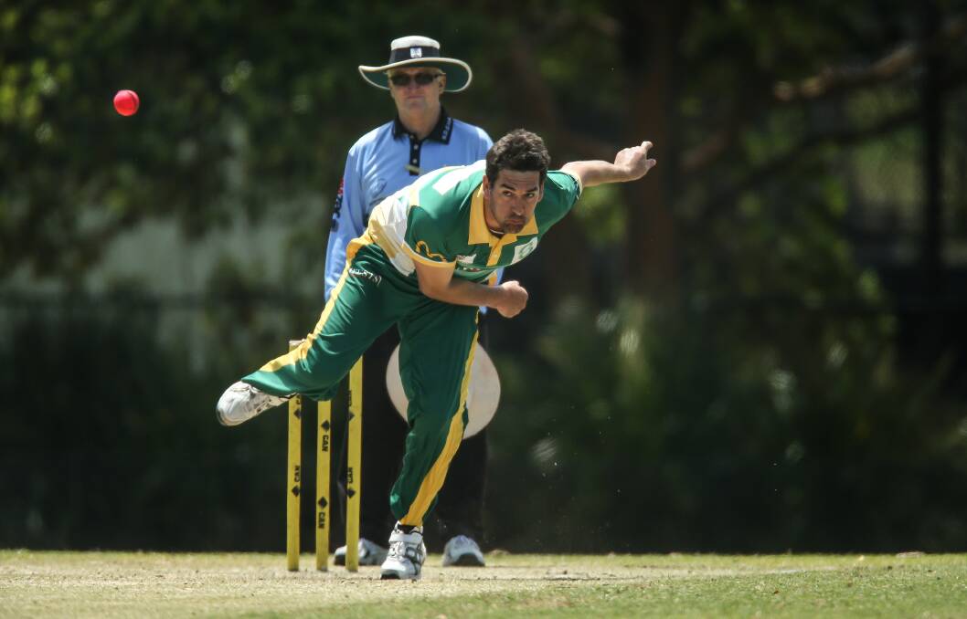 TOUGH TIMES: Joseph Price playing cricket for Wests in the Newcastle first grade competition on Saturday. Picture: Marina Neil