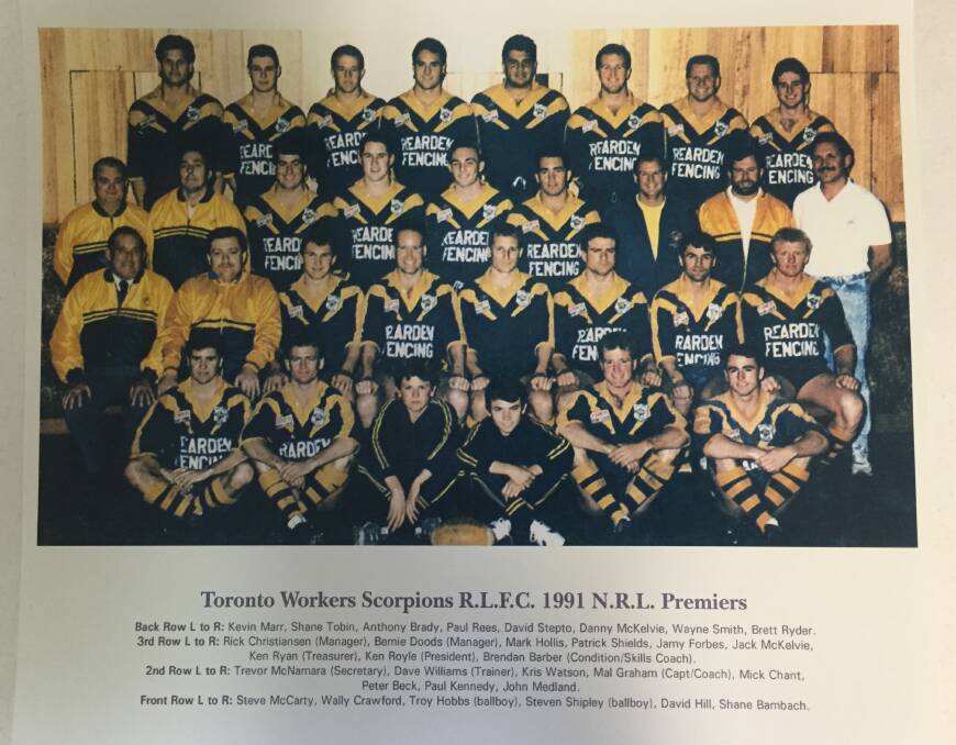 WINNERS: Scorpions grand final winning team photo. Picture: Supplied by Mal Graham