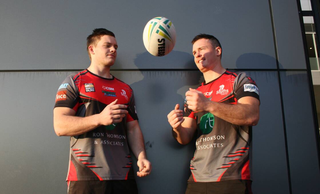 BROTHERS: South Newcastle's Luke and Liam Higgins. Picture: Josh Callinan