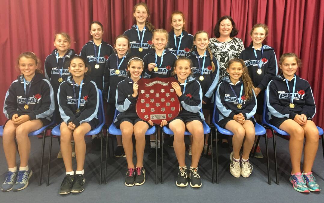 TROPHY: Wallsend South Public School clinched their second NSW PSSA girls' football knockout title in five years. Picture: Supplied.